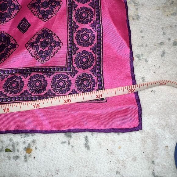 Pink and Black Patterned Scarf - Picture 2 of 3